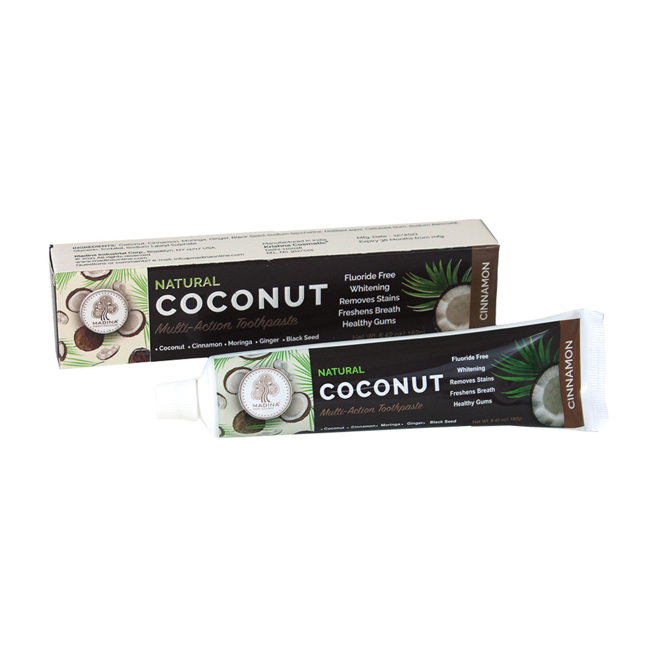 Coconut cinnamon Toothpaste